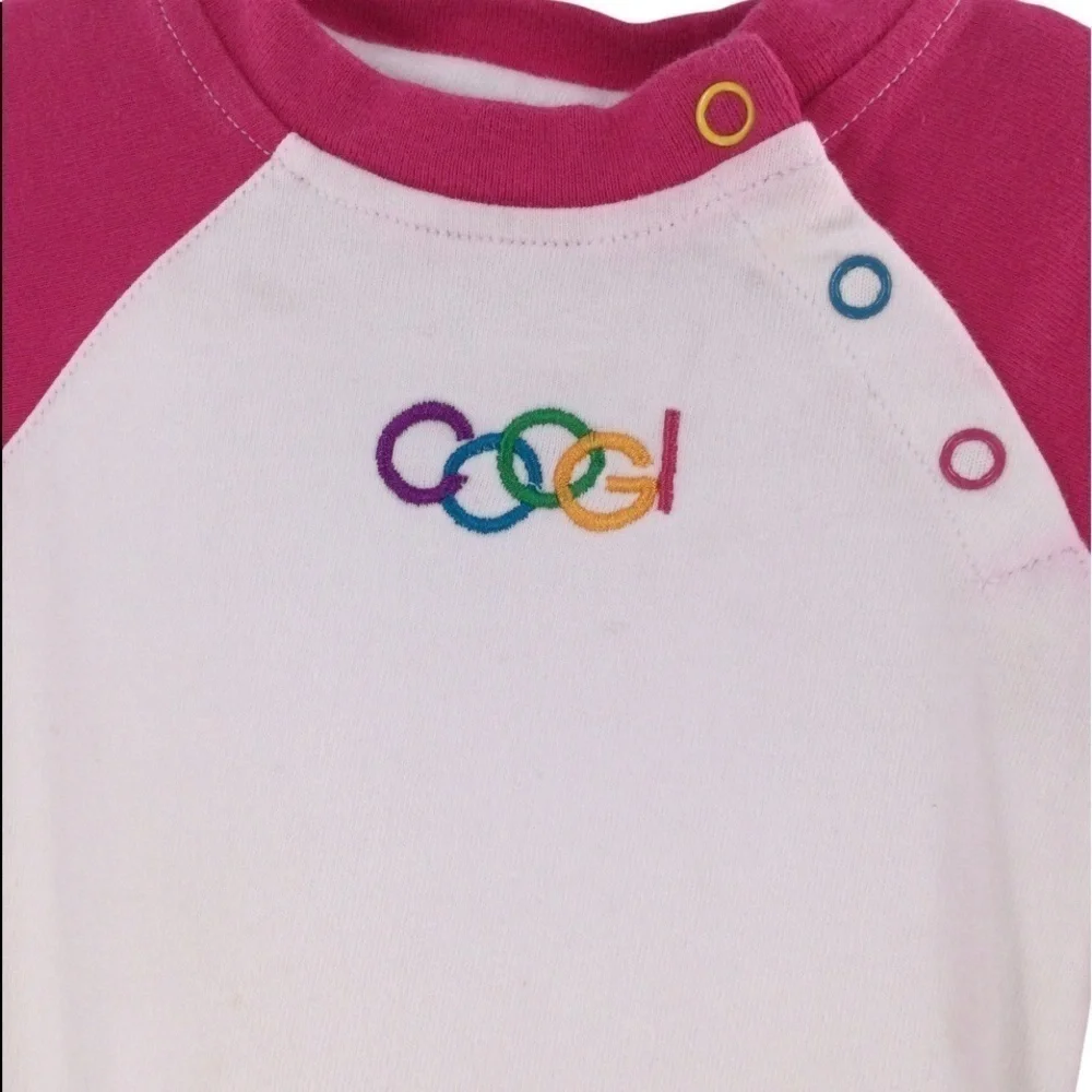 COOGI Baby Girl Pink & White Onesies‎